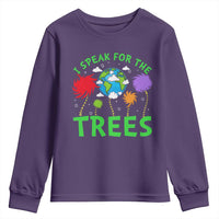 I Speak For Trees Planet Save Earth Day Youth Sweatshirt