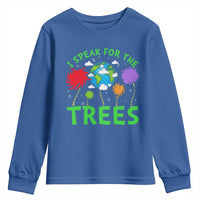 I Speak For Trees Planet Save Earth Day Youth Sweatshirt