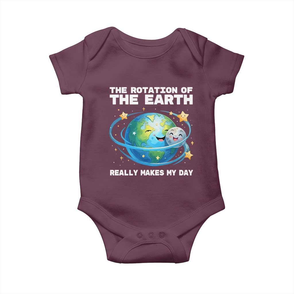 Teacher Earth Day Baby Onesie Rotation of the Earth Makes My Day Science