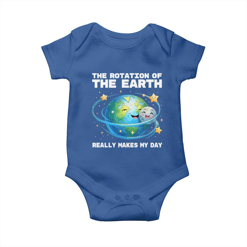 Teacher Earth Day Baby Onesie Rotation of the Earth Makes My Day Science