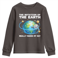 Teacher Earth Day Youth Sweatshirt Rotation of the Earth Makes My Day Science