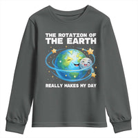 Teacher Earth Day Youth Sweatshirt Rotation of the Earth Makes My Day Science