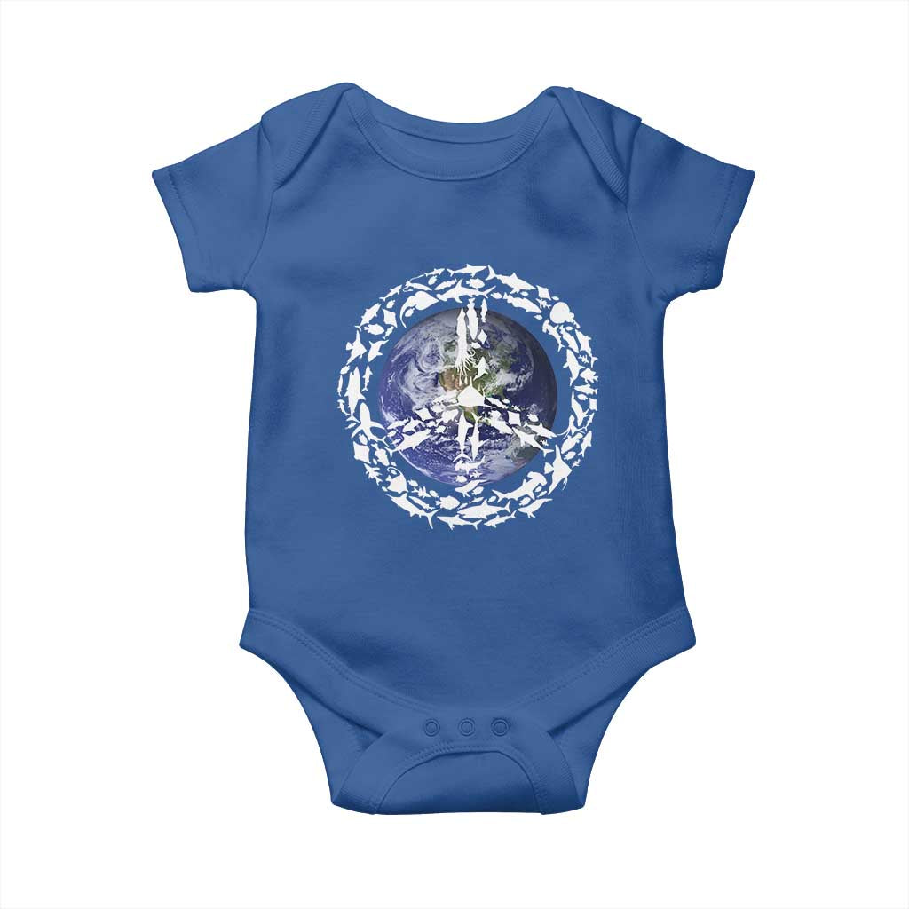 Earth Day Baby Onesie Save the Planet Peace Sign Positive Vibes