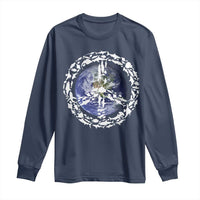 Earth Day Long Sleeve Shirt Save the Planet Peace Sign Positive Vibes