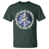Earth Day T Shirt Save the Planet Peace Sign Positive Vibes