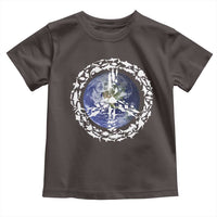 Earth Day Toddler T Shirt Save the Planet Peace Sign Positive Vibes