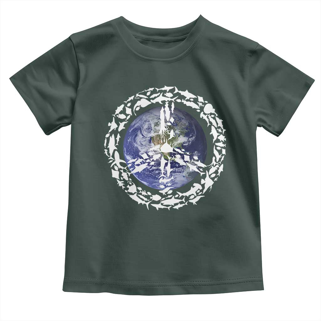 Earth Day Toddler T Shirt Save the Planet Peace Sign Positive Vibes