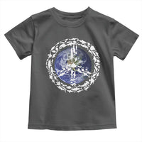 Earth Day Toddler T Shirt Save the Planet Peace Sign Positive Vibes