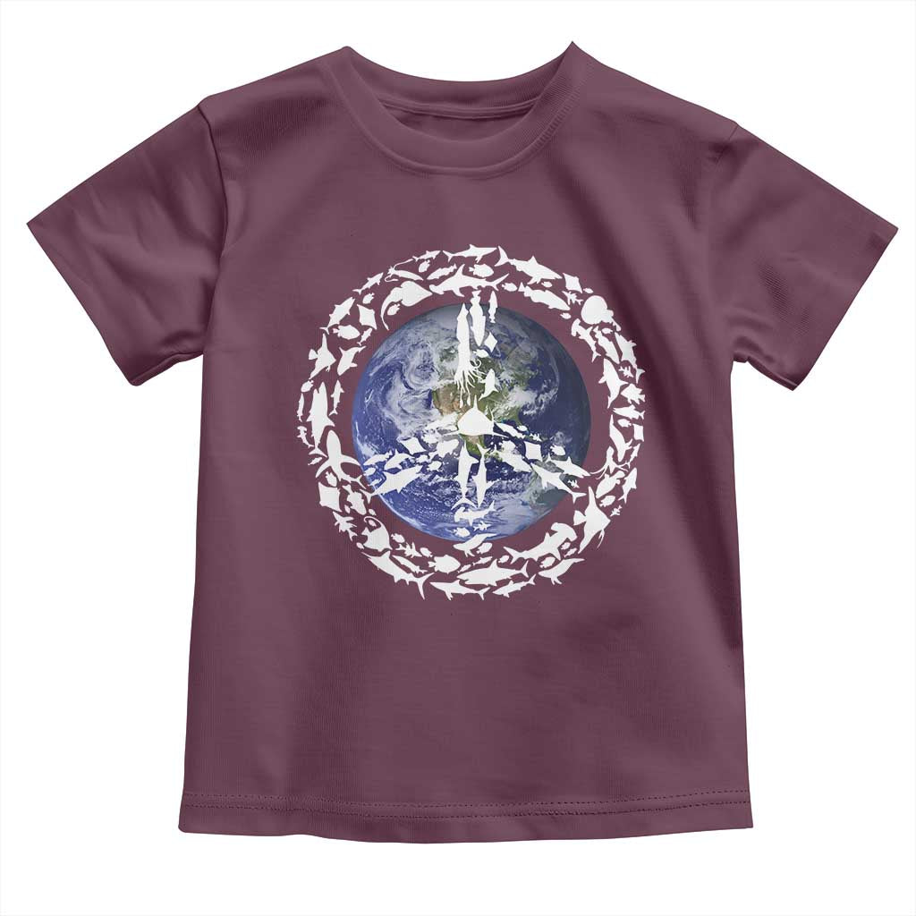 Earth Day Toddler T Shirt Save the Planet Peace Sign Positive Vibes