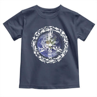 Earth Day Toddler T Shirt Save the Planet Peace Sign Positive Vibes