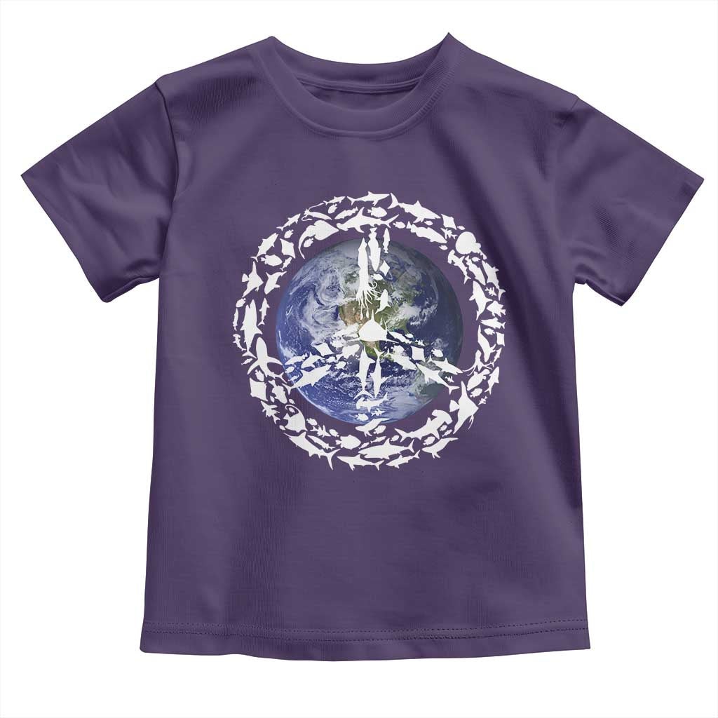 Earth Day Toddler T Shirt Save the Planet Peace Sign Positive Vibes