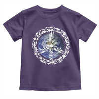 Earth Day Toddler T Shirt Save the Planet Peace Sign Positive Vibes
