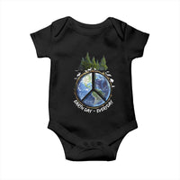 Earth Day Baby Onesie Everyday Peace Sign Positive Vibes