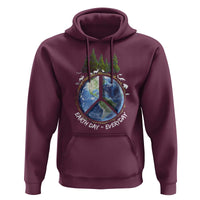 Earth Day Hoodie Everyday Peace Sign Positive Vibes