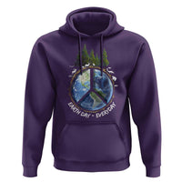 Earth Day Hoodie Everyday Peace Sign Positive Vibes