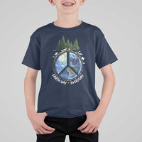 Earth Day T Shirt For Kid Everyday Peace Sign Positive Vibes