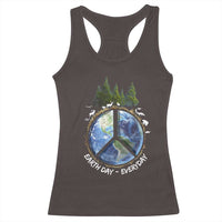 Earth Day Racerback Tank Top Everyday Peace Sign Positive Vibes