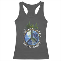 Earth Day Racerback Tank Top Everyday Peace Sign Positive Vibes