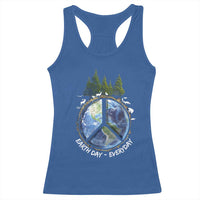 Earth Day Racerback Tank Top Everyday Peace Sign Positive Vibes