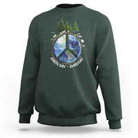 Earth Day Sweatshirt Everyday Peace Sign Positive Vibes