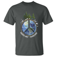 Earth Day T Shirt Everyday Peace Sign Positive Vibes