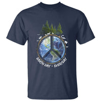 Earth Day T Shirt Everyday Peace Sign Positive Vibes