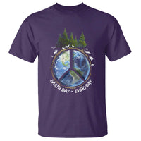 Earth Day T Shirt Everyday Peace Sign Positive Vibes