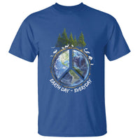 Earth Day T Shirt Everyday Peace Sign Positive Vibes