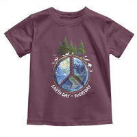 Earth Day Toddler T Shirt Everyday Peace Sign Positive Vibes