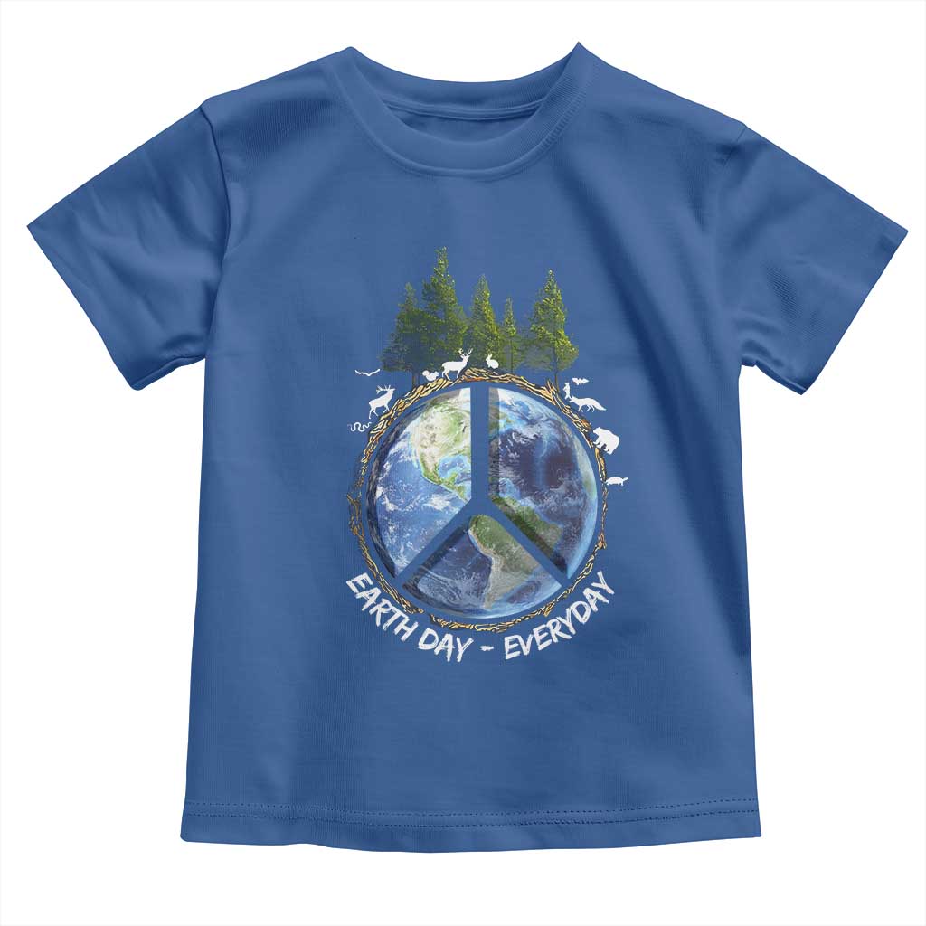 Earth Day Toddler T Shirt Everyday Peace Sign Positive Vibes