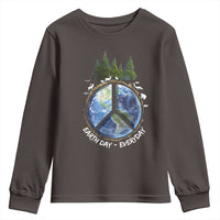Earth Day Youth Sweatshirt Everyday Peace Sign Positive Vibes