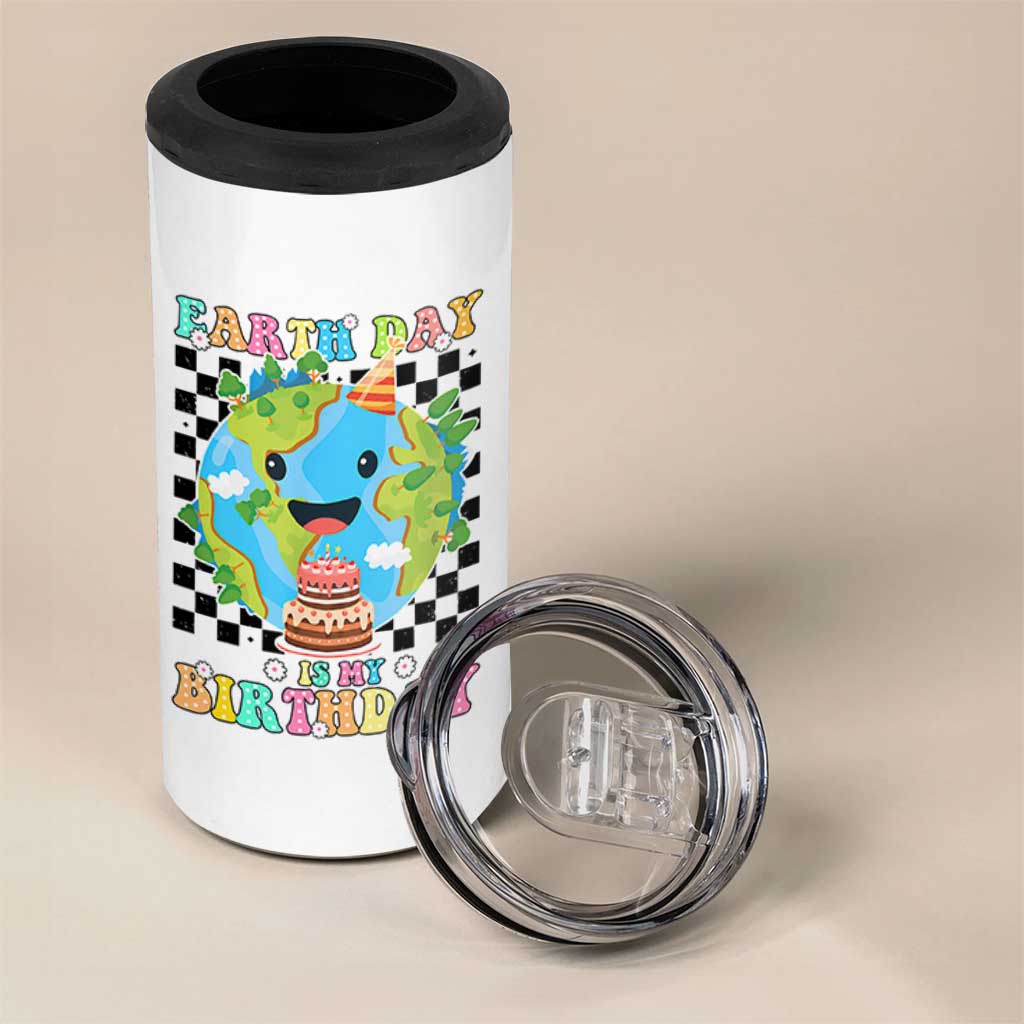 Earth Day Birthday 4 in 1 Can Cooler Tumbler Its My Birthday April 22