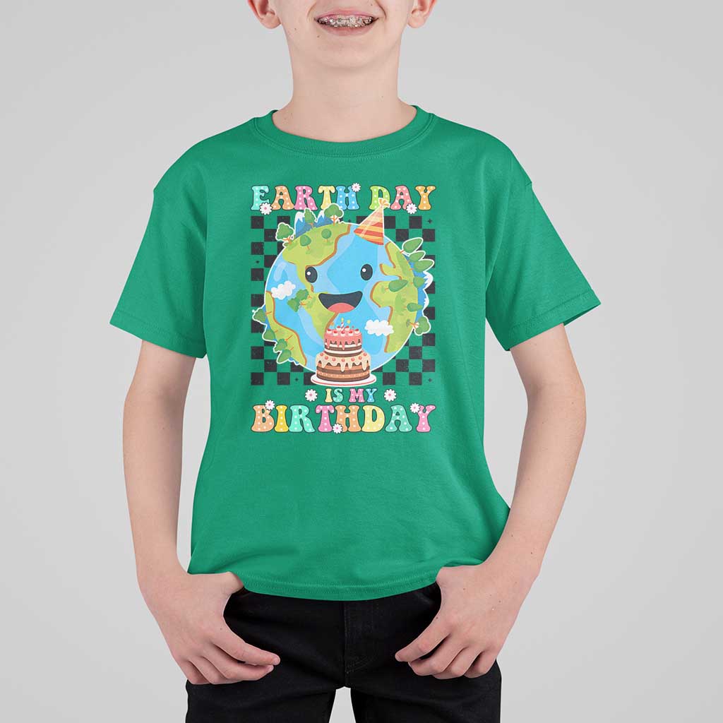 Earth Day Birthday T Shirt For Kid Its My Birthday April 22