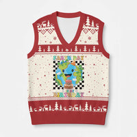 Earth Day Birthday V-Neck Knit Sweater Vest Its My Birthday April 22