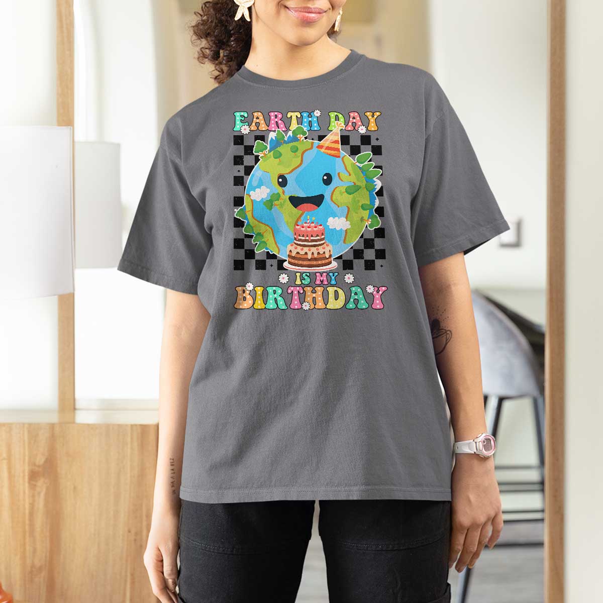 Earth Day Birthday T Shirt For Women Its My Birthday April 22