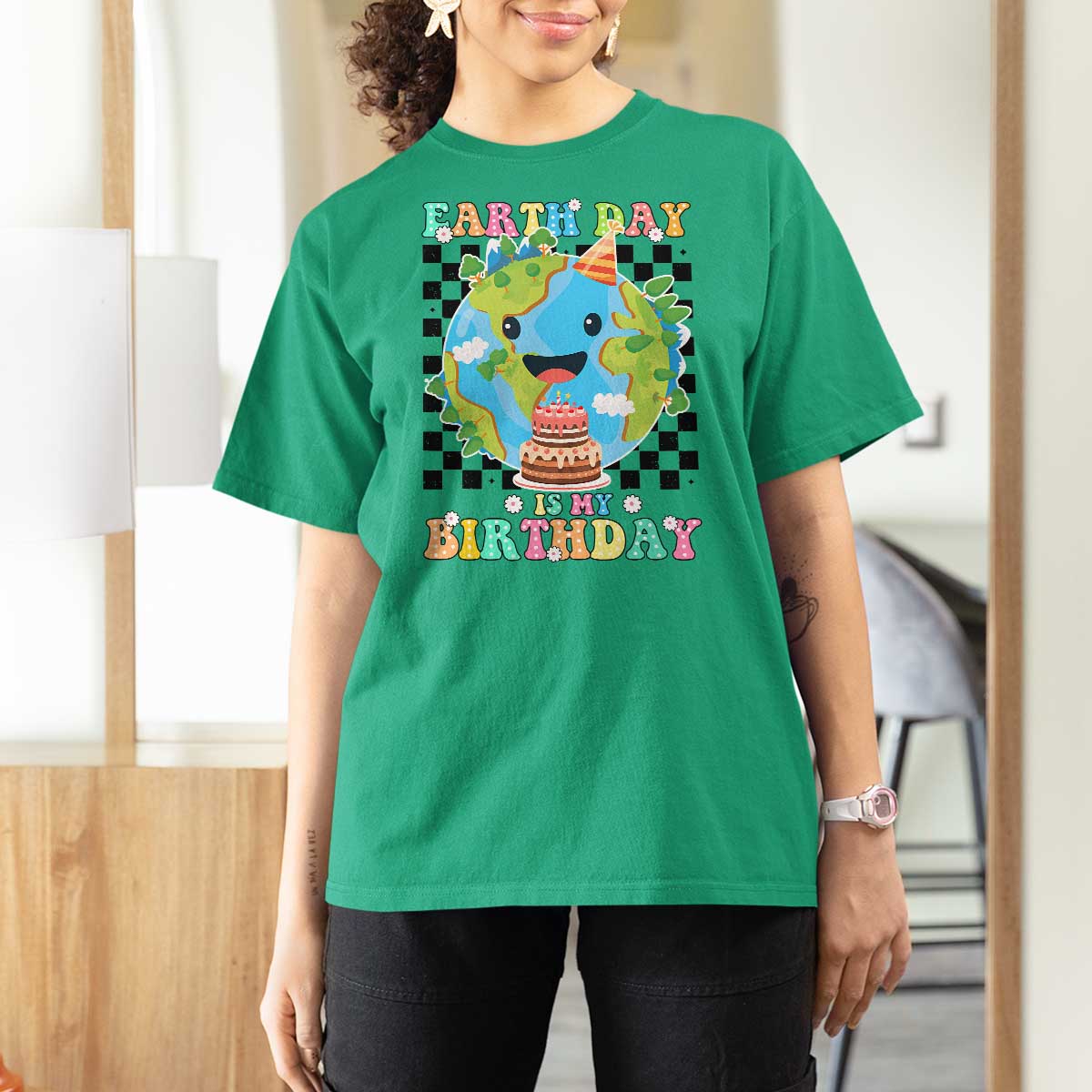 Earth Day Birthday T Shirt For Women Its My Birthday April 22
