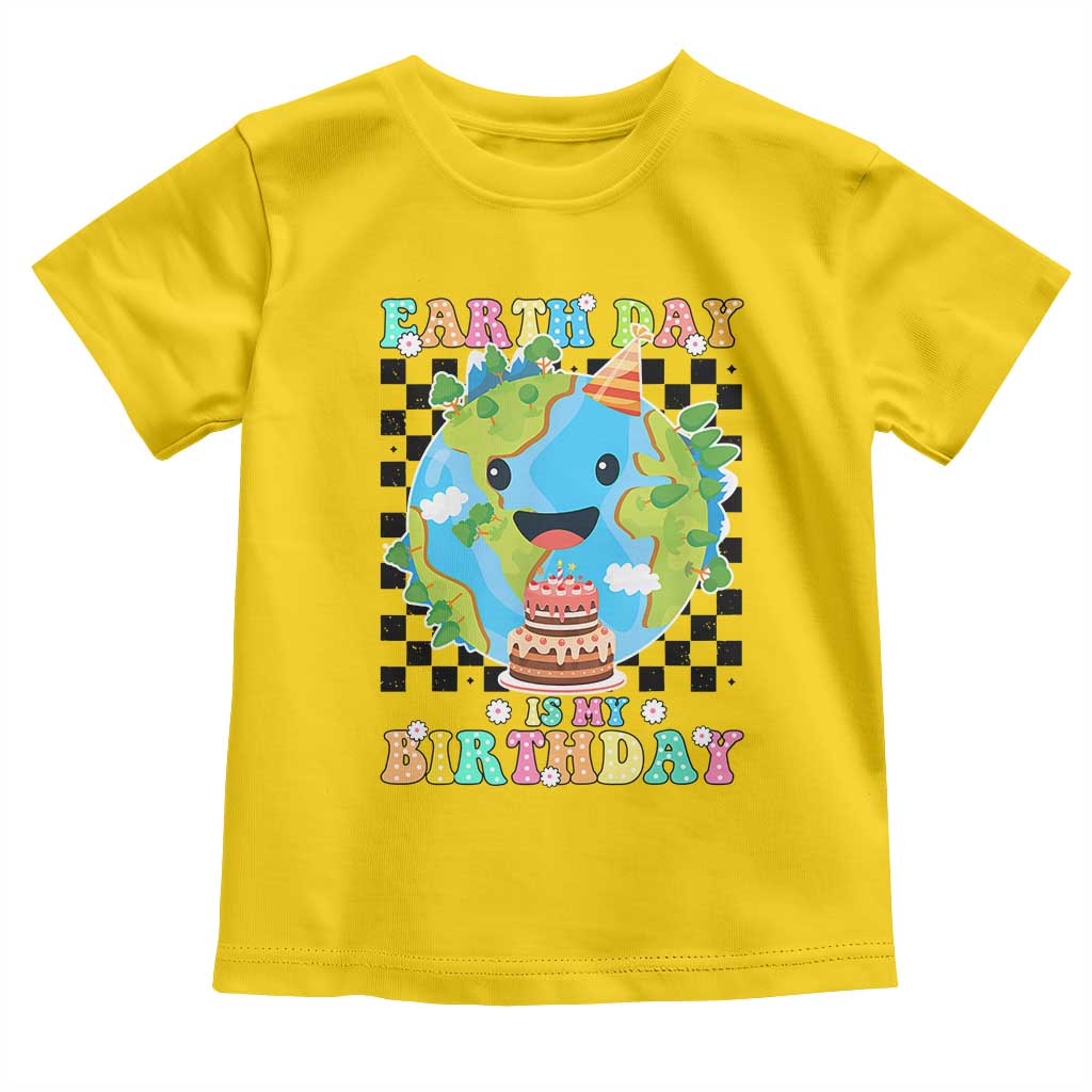 Earth Day Birthday Toddler T Shirt Its My Birthday April 22