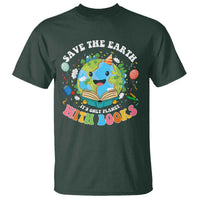 Earth Day T Shirt Save Earth Its Only Planet With Books Reader