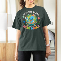 Earth Day T Shirt For Women Save Earth Its Only Planet With Books Reader
