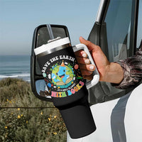 Earth Day Tumbler With Handle Save Earth Its Only Planet With Books Reader
