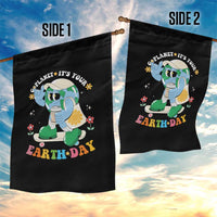 Earth Day Garden Flag Cute Go Planet Its Your Earthday Groovy
