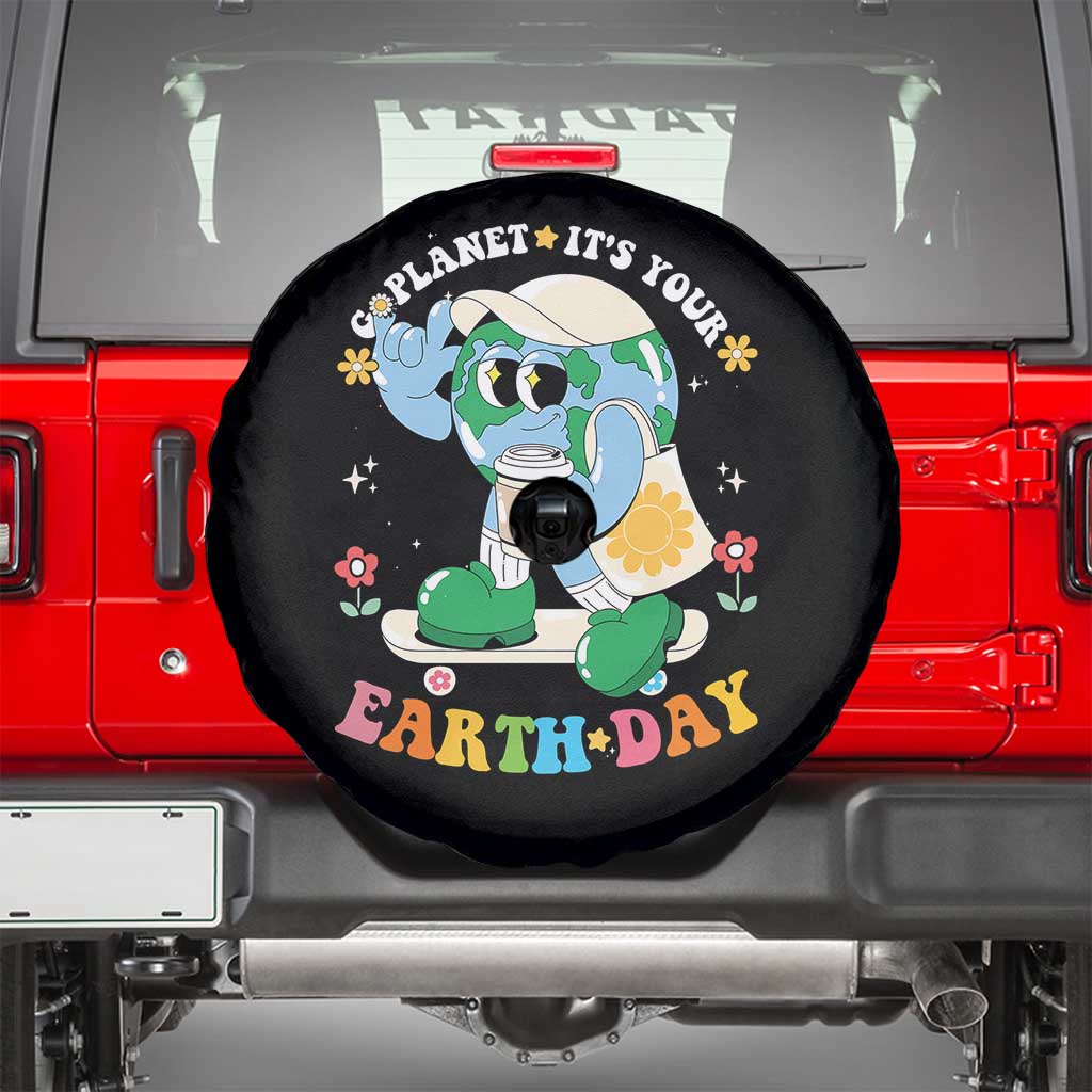 Earth Day Spare Tire Cover Cute Go Planet Its Your Earthday Groovy