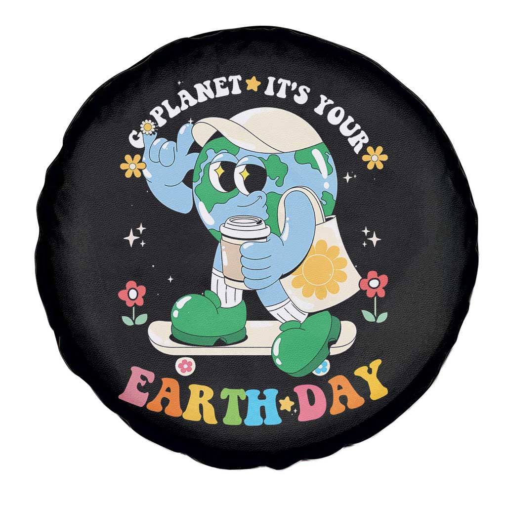 Earth Day Spare Tire Cover Cute Go Planet Its Your Earthday Groovy