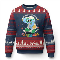 Earth Day Ugly Christmas Sweater Cute Go Planet Its Your Earthday Groovy