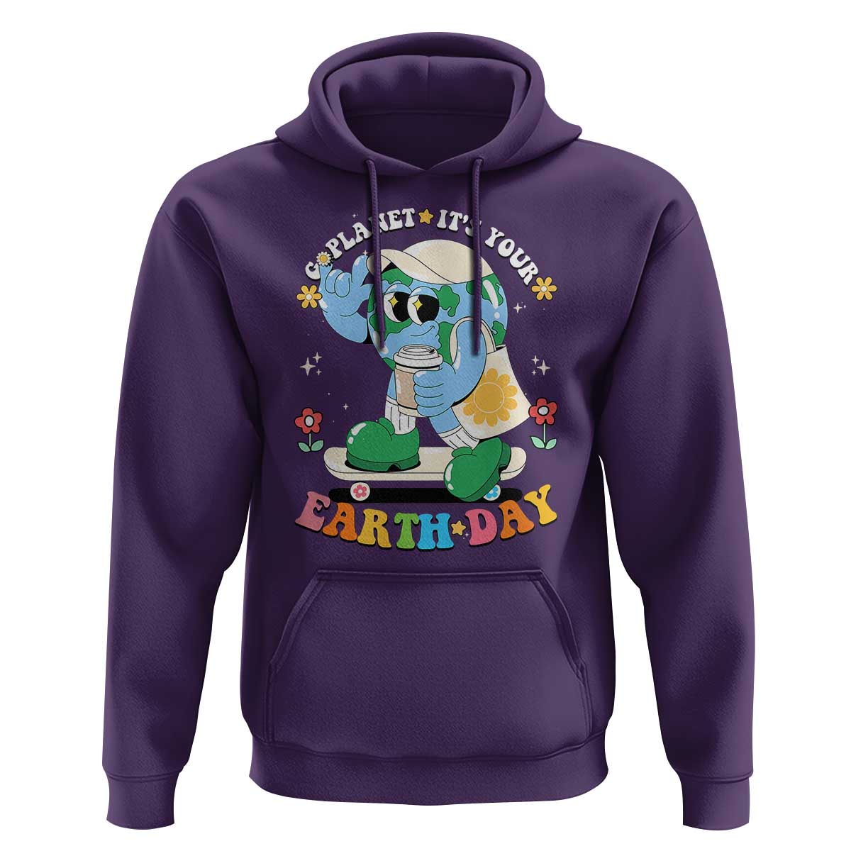 Earth Day Hoodie Cute Go Planet Its Your Earthday Groovy