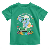 Earth Day Toddler T Shirt Cute Go Planet Its Your Earthday Groovy