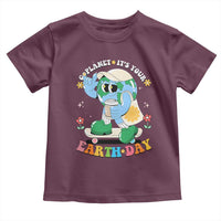 Earth Day Toddler T Shirt Cute Go Planet Its Your Earthday Groovy