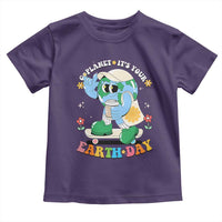Earth Day Toddler T Shirt Cute Go Planet Its Your Earthday Groovy