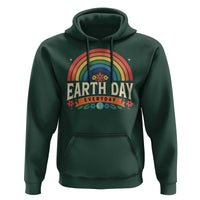Earth Day Hoodie Everyday Retro Rainbow