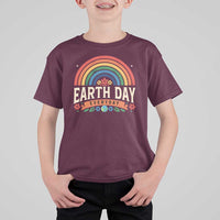 Earth Day T Shirt For Kid Everyday Retro Rainbow